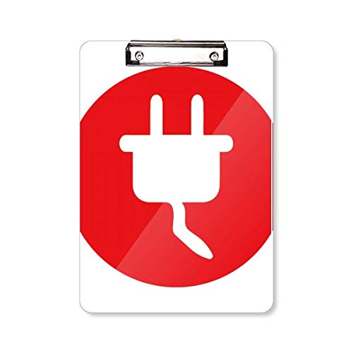 Dossier de dossier Red Plug A4 pour fiches volantes sans pliure ni glisse