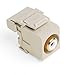 Leviton 40735-RWI QuickPort RCA 110-Type, White Barrel, Ivory