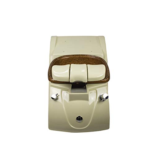ALESSI II Shiatsulogic Pedicure Chair BROWN w/Discharge Pump Pedicure Tub with Pipe-less Whirlpool System Perfect for Professional Pedicure Spa, EX-16 Chair Black Cover