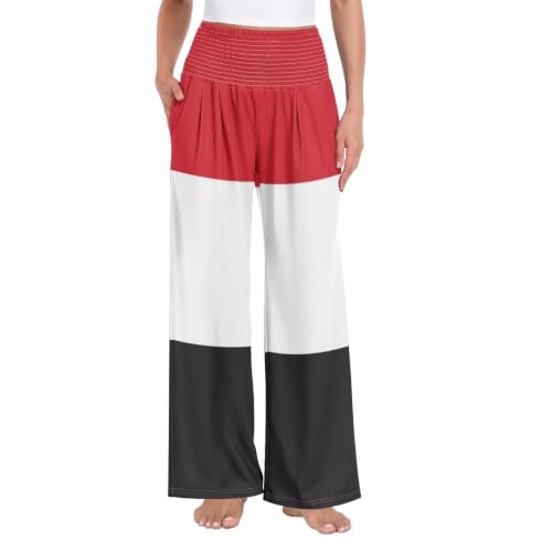 Pantalon large drapeau du Yémen pour vos vacances à la plage