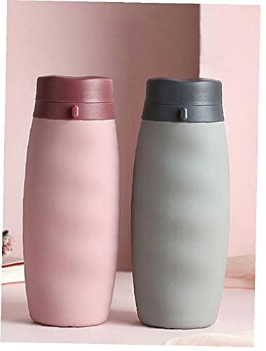 NIDONE Inklapbare Waterfles Outdoor Vouwen Compressie Drink Flessen Siliconen Reizen Cup Roze - Image 7