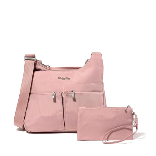 Image of Baggallini Crossbody Travel Bag 11x8.5 Lightweight Water-resistant Nylon Handbag