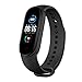 BigBigHundred Cinturino Smart Fitness Bracciale con misuratore di pulsazioni Sport Activity Tracker Uomo Donna Orologio da Polso - Nero