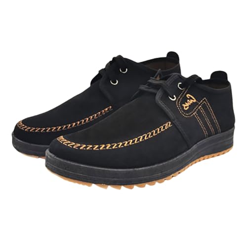 Zapatillas de correr para hombre, zapatos planos de barco, zapatos de trabajo para el ocio, zapatos de trabajo transpirables, zapatos de salud para medianos y mayores, zapatos de salud de moda, suela