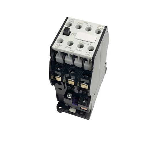 CZKE AC Contactor CJX1-22/22 3TB43 DIN Rail Mount 2NO 2NC Communication 12V/24V/36V/48V/110V/127V/220V/380V 22A Electrical 50HZ/60HZ(380V)