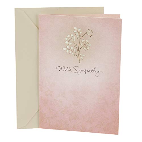 Hallmark Sympathy Greeting Card (Thoughts and Prayers Are With You) | Laser-cut…