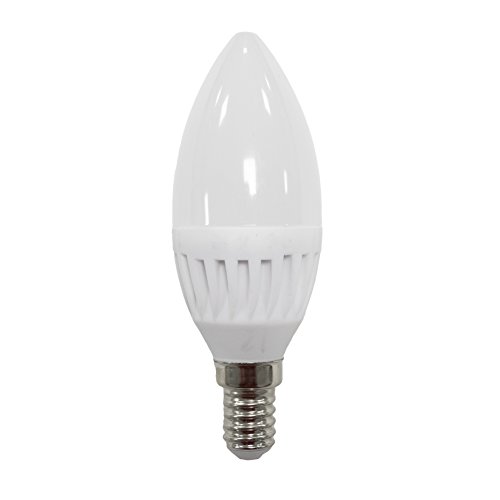 LightED Flama Bombilla LED, 5000 K E14, 9 W, Blanco, 37 x 107 mm