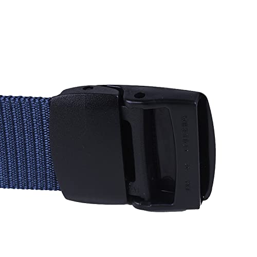 Image of Men Blue Nylon Leather Belt For Casual And Partyware