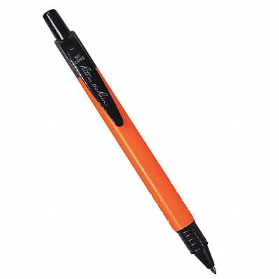 Rite in the RainWeatherproof Durable Clicker Pen - Black Ink (No. OR93), Orange