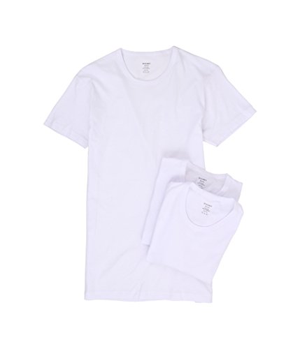 2(X)IST Essential Cotton 3 Pack Slim Fit Crew Neck T-Shirt,White,Large