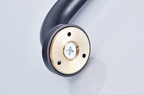 9-Inch Grab Bar For Hotel/Motel/Home Shower Safety, Solid Brass, Oil Rubbed Bronze/Black, Heavy-Duty Construction Armrest, Bathroom Bathtub Handrail #TOP3