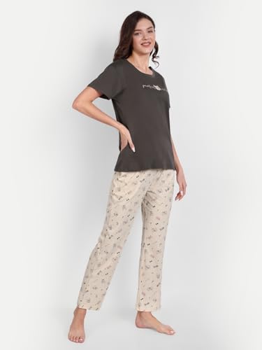 Image of Bedtime story Cotton Night Suit for Women Girls | Women's Cotton Printed Pant & Top Night Suit Set Pyjama Set Sleepwear Nightwear Nightdress Loungewear