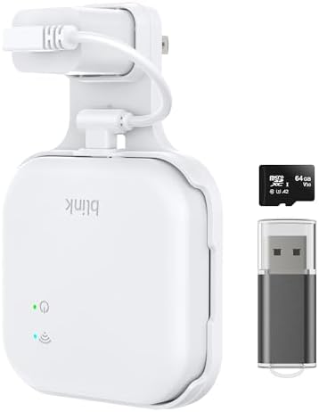 HomeMount 64GB Micro SD Card Outlet Wall Mount for Blink Sync Mod...