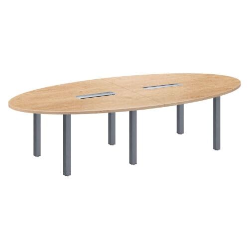 Générique Table de réunion modulaire chêne Clair Exprim (Anthracite)