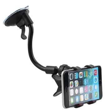 Image of YAKSHU Car Mobile Holder for Windshield & Dashboard | Portable Pocket-Sized Phone Mount | Lightweight Travel Stand | Universal Fit for All Smartphones