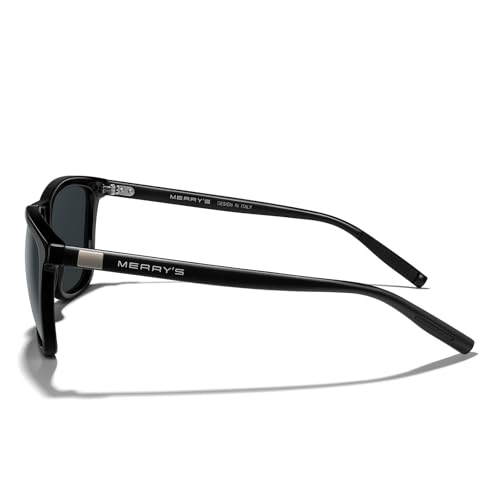 Image of MERRY'S Unisex Polarized Sunglasses for Women Men Classic Retro Designer Style Aluminum Legs
