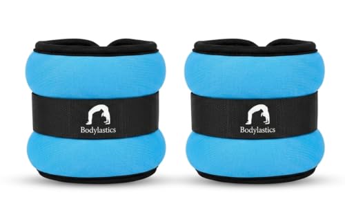 Image of Bodylastics Ankle & Wrist Weights Pair for Legs & Arms, Neoprene Adjustable Strap for Men & Women, Soft & Durable for Fitness, Walking, Jogging, Aerobics, Gym & Strength Training