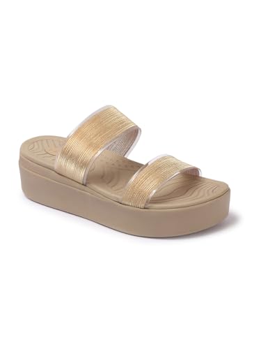 Image of Elle Women Comfortable Flat Round Toe Slip On fashion Sandal for Daily use, Office use, Casual use