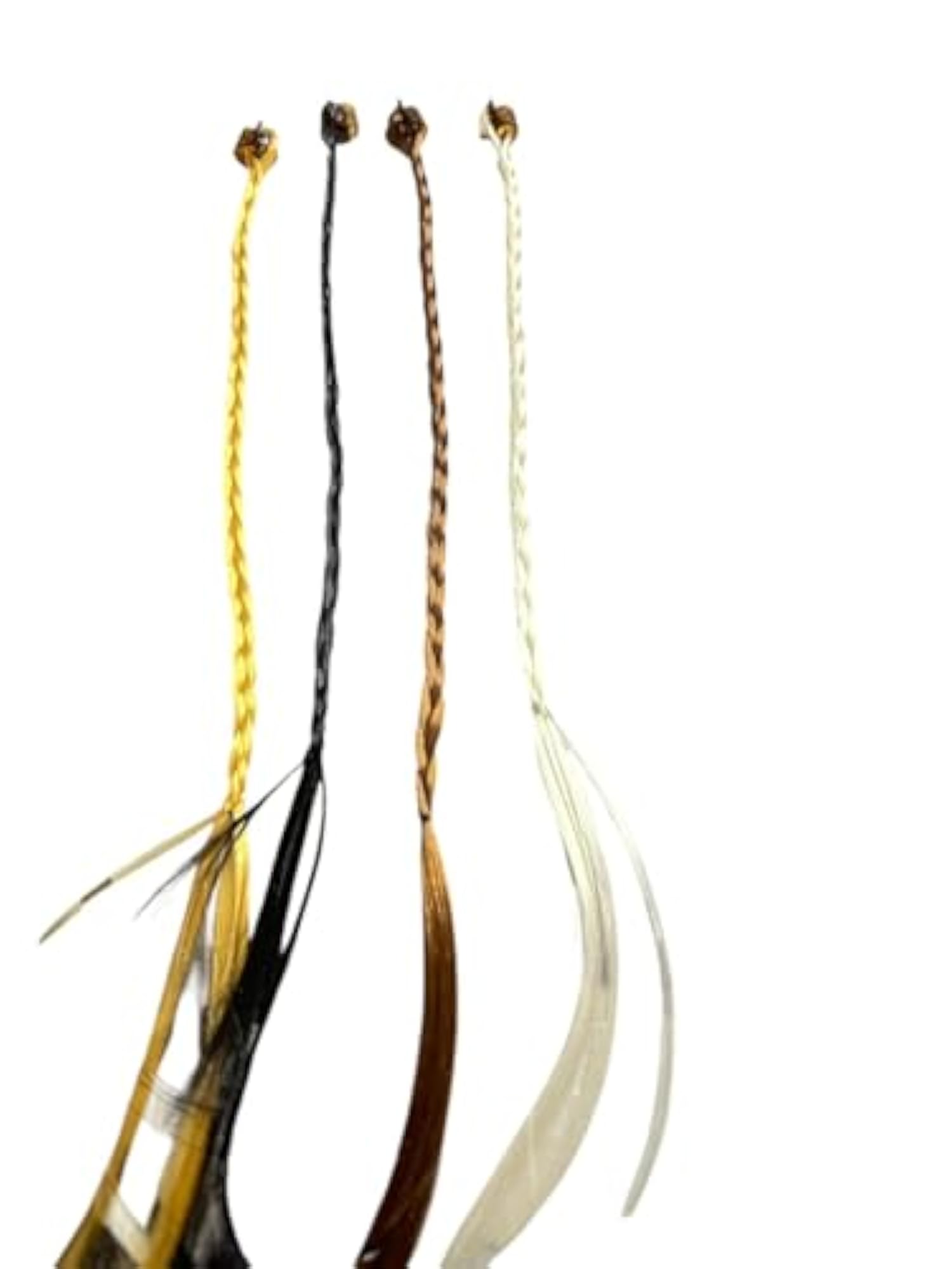 Fake Hair Extensions for Girls, Pack of 8