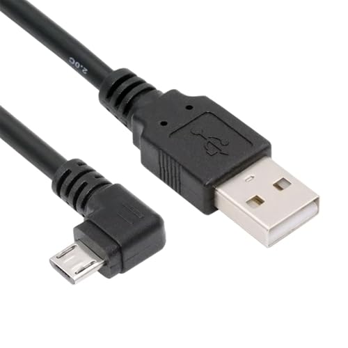 cablecc USB 2.0 Tipo A a Micro USB de 5 pines de 5 V Cable de datos de carga de energía en ángulo...