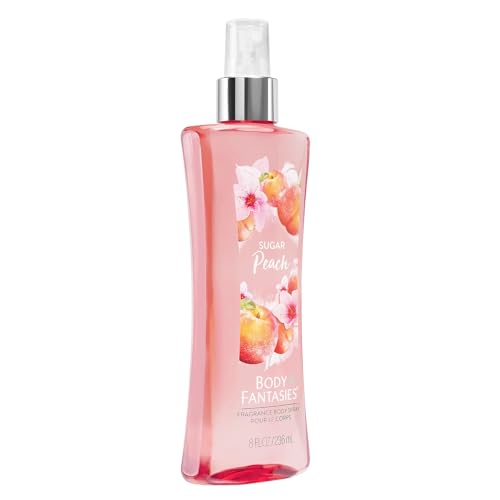 Image of Body Fantasies Signature Fragrance Body Spray, Sugar Peach, 8 fl oz