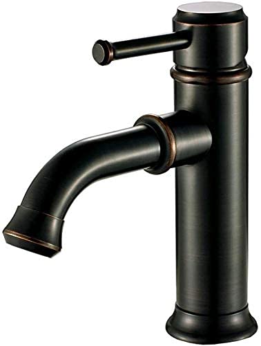 Robinet de cuisine mitigeur d'évier noir antique en cuivre mitigeur retro eau chaude froide