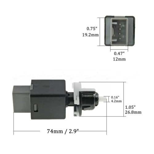 Interruptor freno 4 pines soluciona avería de luces stop 93810-3S700 2