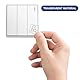 GOMAKERER 400 Stück Lichtschalter Aufkleber, 34 Designs Transparent Schalter ID Aufkleber Schwarz Schalttafel Label Aufkleber Für Hause Küche Badezimmer Büroschule 19x19mm