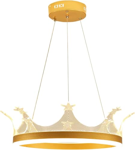 Lustre Crown Art or moderne pour créer une ambiance chaleureuse chez soi