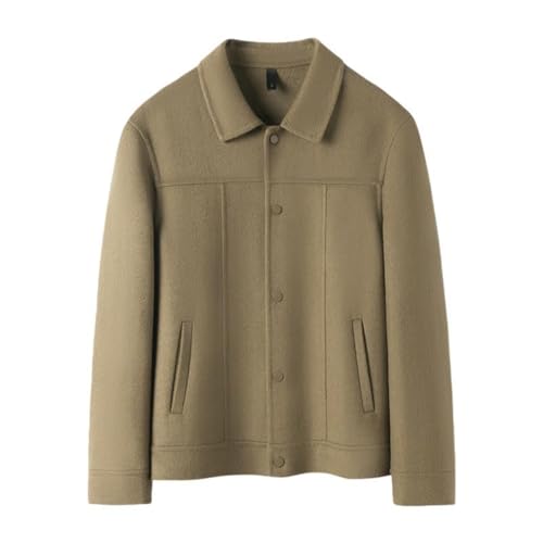 Veste courte en laine cachemire homme pardessus boutonné