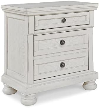 Signature Design by Ashley Robbinsdale Traditional 2 Drawer Night Stand, White