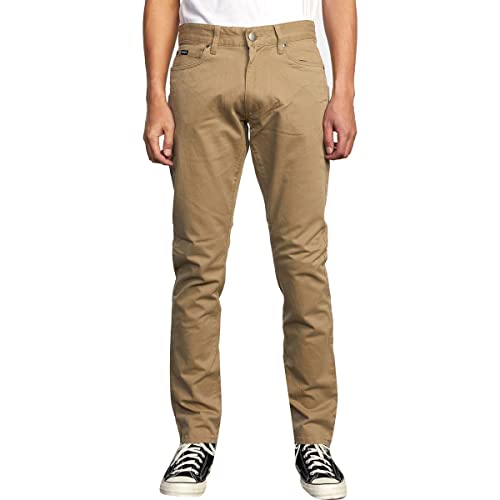 Rvca Men's Daggers Twill Chino Pant, Wood, 33 #TOP25