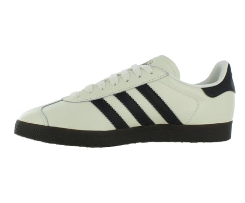 Image of Adidas Gazelle Mens Shoes Size 7, Color: Cream /Brown /Black-White