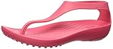 Sandalias confortables Crocs Serena Flip Women, Sandalias de Punta Descubierta para Mujer, Rojo (Poppy 611), 42/43 EU