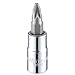 Socket Bit, Steel, 1/4 in, TpSz #2