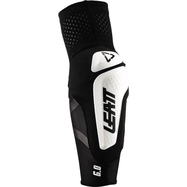 Leatt 3DF 6.0 Elbow Guards | Motorcycle Protection | Black/White