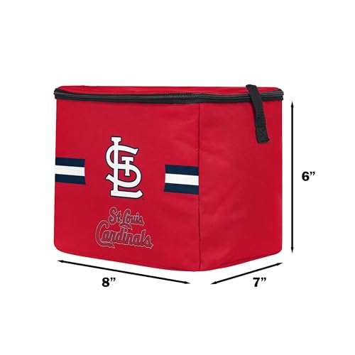Image of FOCO MLB Officially Licensed Primary Logo Team Stripe 6 or 12 Pack Soft Insulated Game Day Baseball Lunch Tote Cooler
