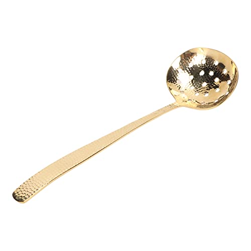Generic Robusto Mestolo in Ottone con un Peso Confortevole Ben Bilanciato, Ideale per Ristoranti e Regali (Mestolo scanalato)