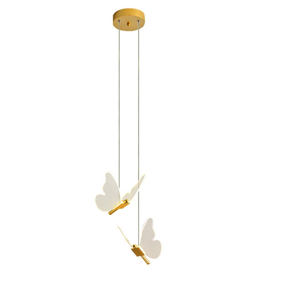 Kopinma Butterfly Chandeliers & Ceiling Lights, Nordic Butterfly Bedside Lamp, 3D Hanging Lights for Living Dining, Bedroom - Image 3
