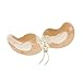 FOCUSSEXY Sexy Strapless Backless Self Adhesive Invisible Push-up Wing Bra Breast Pad Beige