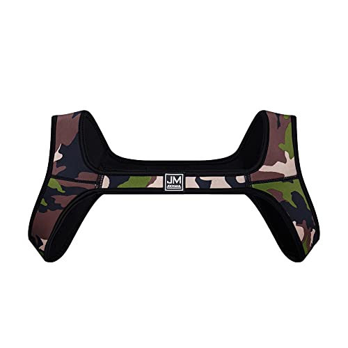 Mens Neoprene Harness Shoulder Strap Adjustable Muscles Protector Club Wear Crop Top