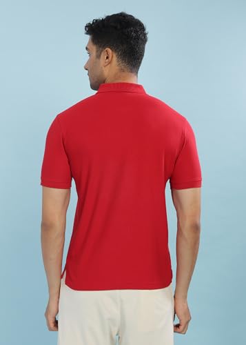 Image of Force NXT Polo Neck T-Shirt for Men Pack of 1 | Regular Fit T-Shirt for Men | Premium Super Combed Rich Cotton Polo Shirt | Men's Ultra Soft Half Sleeve T-Shirt