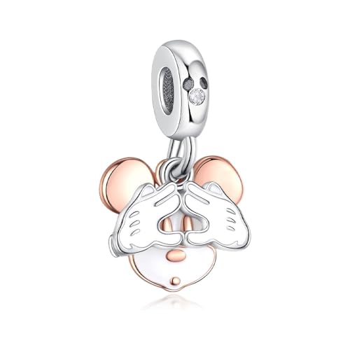Image of LUXILLA Love You Best Friend Grandma Wife Heart Charm 925 Sterling Silver Charms Fit for Bracelets Necklace Jewelry Gift for Women