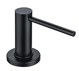 Matte Black Built In Kitchen Sink Soap and Lotion Dispenser 17oz