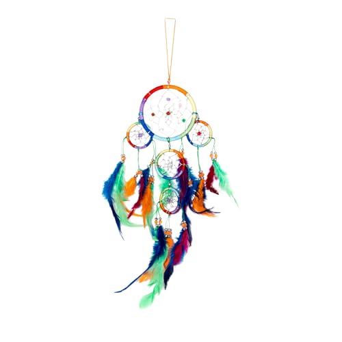 40cm x 9cm Dreamcatcher Traumfänger Neon Bunt Glitzer Gute Träume