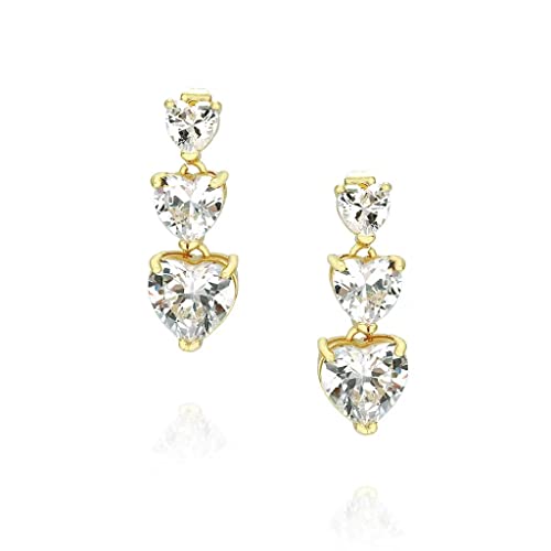 Boucles d'oreilles pendantes en argent et zircone un cadeau idéal pour femme