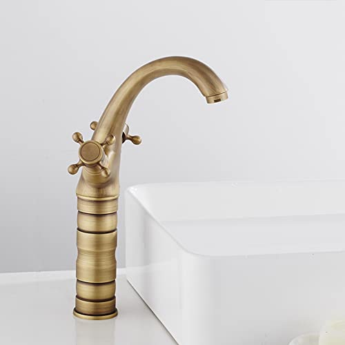 Robinet de lavabo en laiton antique noir style rétro chic chic