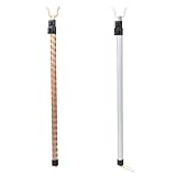 Unomor Outdoor Clothesline Prop Pcs Retractable Clothesline Poles Aluminum Alloy Clothes Drying Pole Laundry Reaching Tool