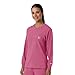 Carhartt Scrubs for Women Force Cross-Flex Long Sleeve Crew Neck Tops with 1 Pocket, Electric Fuschia, 2X