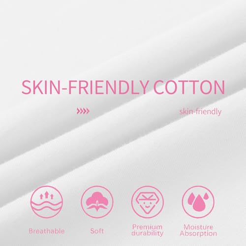 5 Pack Girls/Toddlers Cotton T-Shirts Crewneck Short Sleeve Summer Tops Kids Clothes Tees（2T-14Y）2